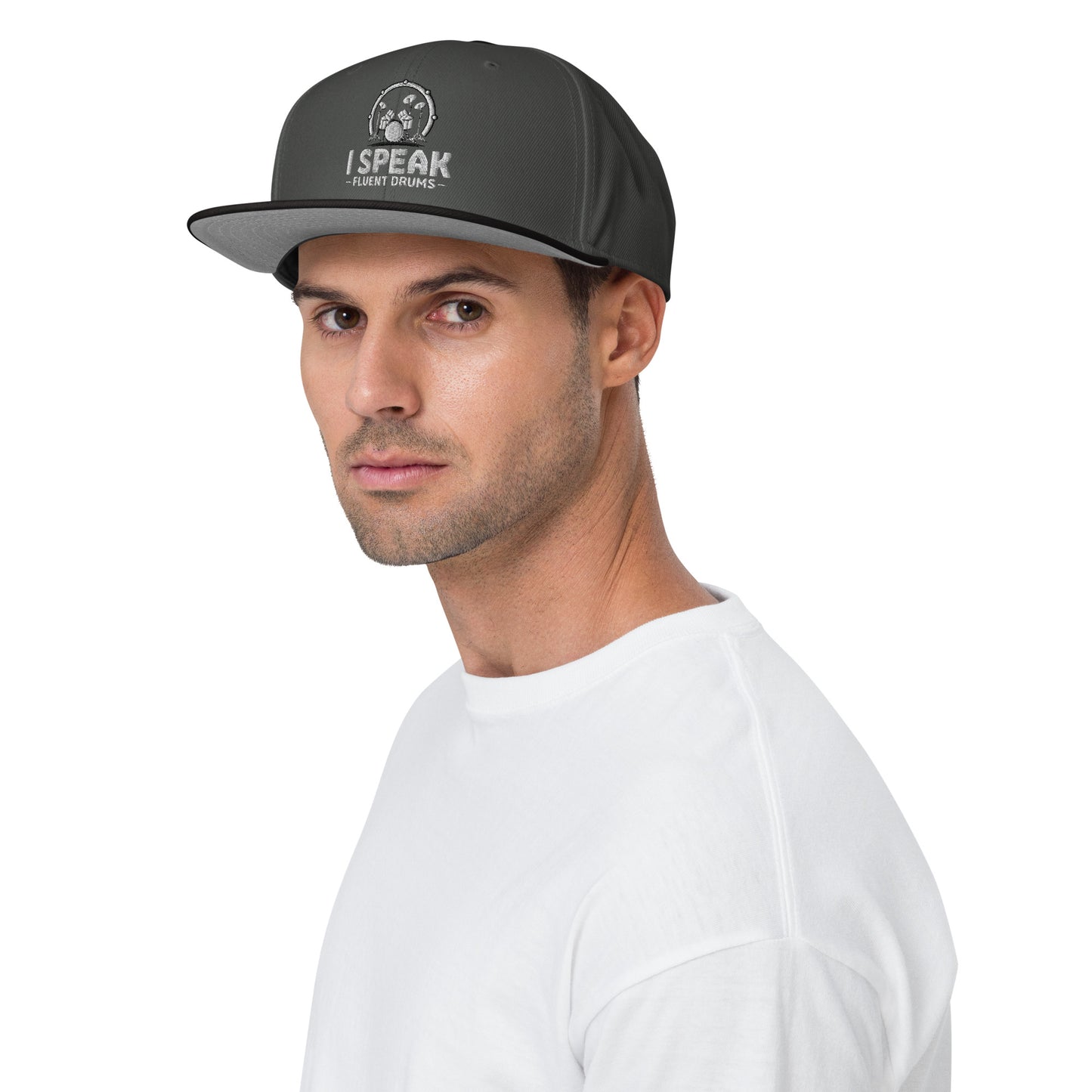 Drums Snapback (white lettering)