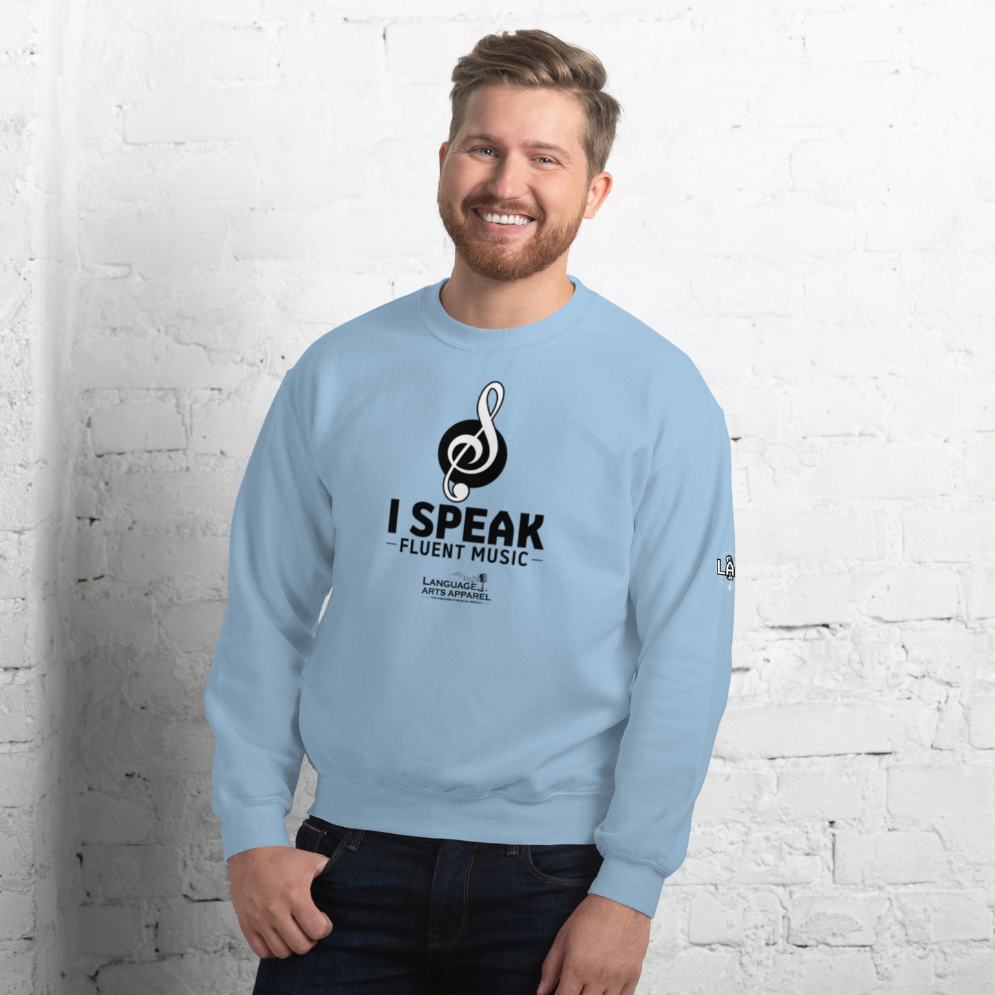 Music Sweatshirt (black lettering)