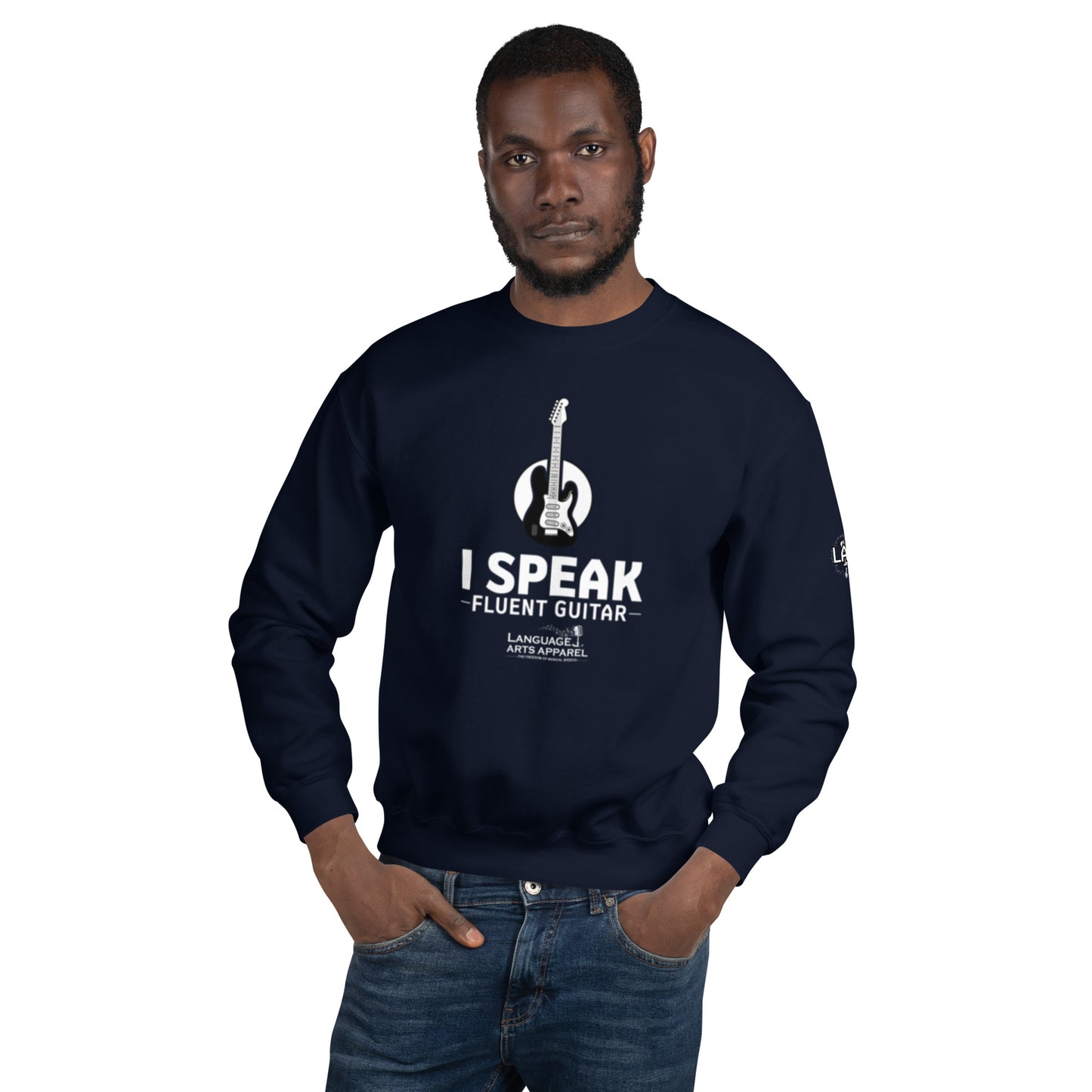 Guitar Sweatshirt (white lettering)