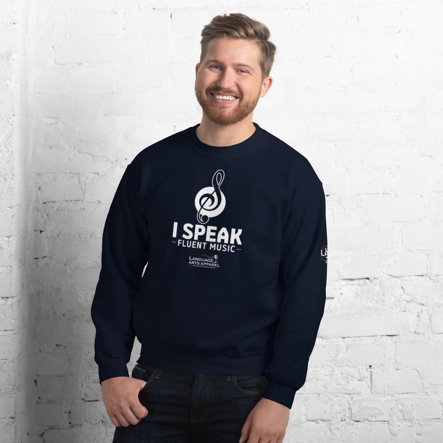 Music Sweatshirt (white lettering)