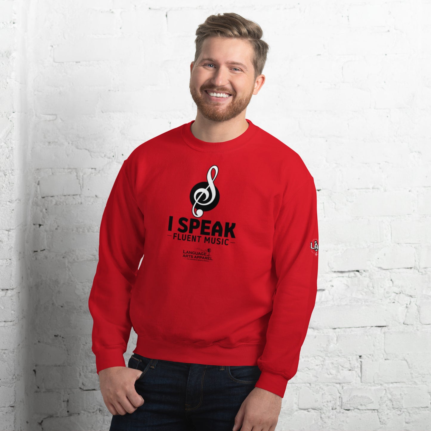 Music Sweatshirt (black lettering)