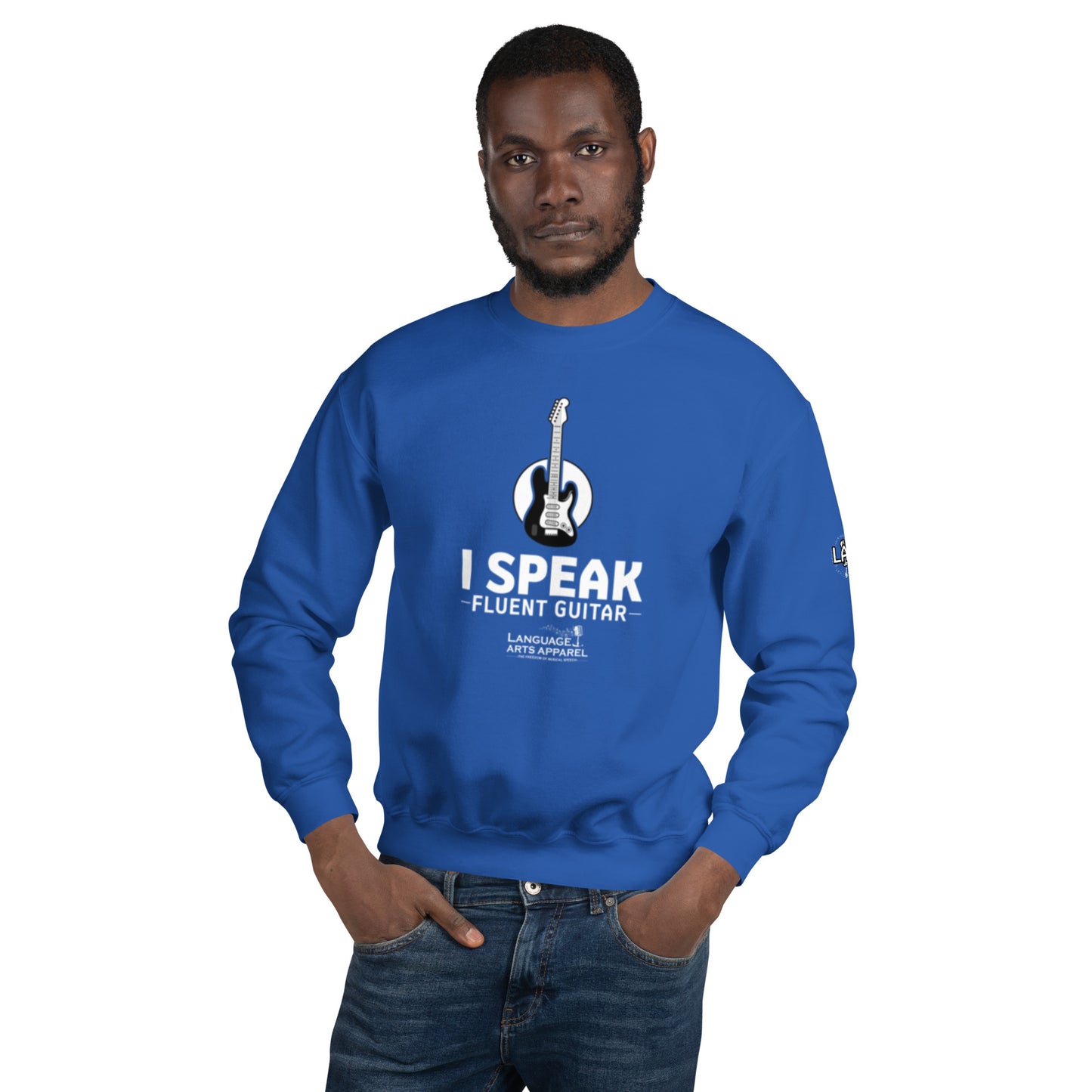 Guitar Sweatshirt (white lettering)