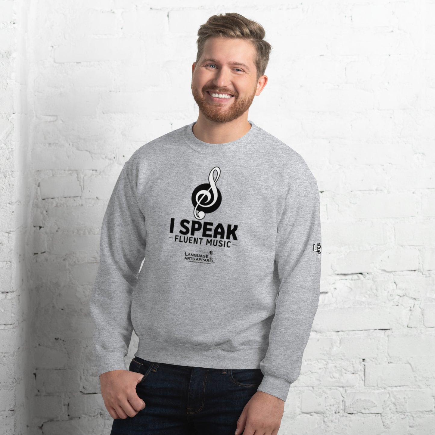 Music Sweatshirt (black lettering)