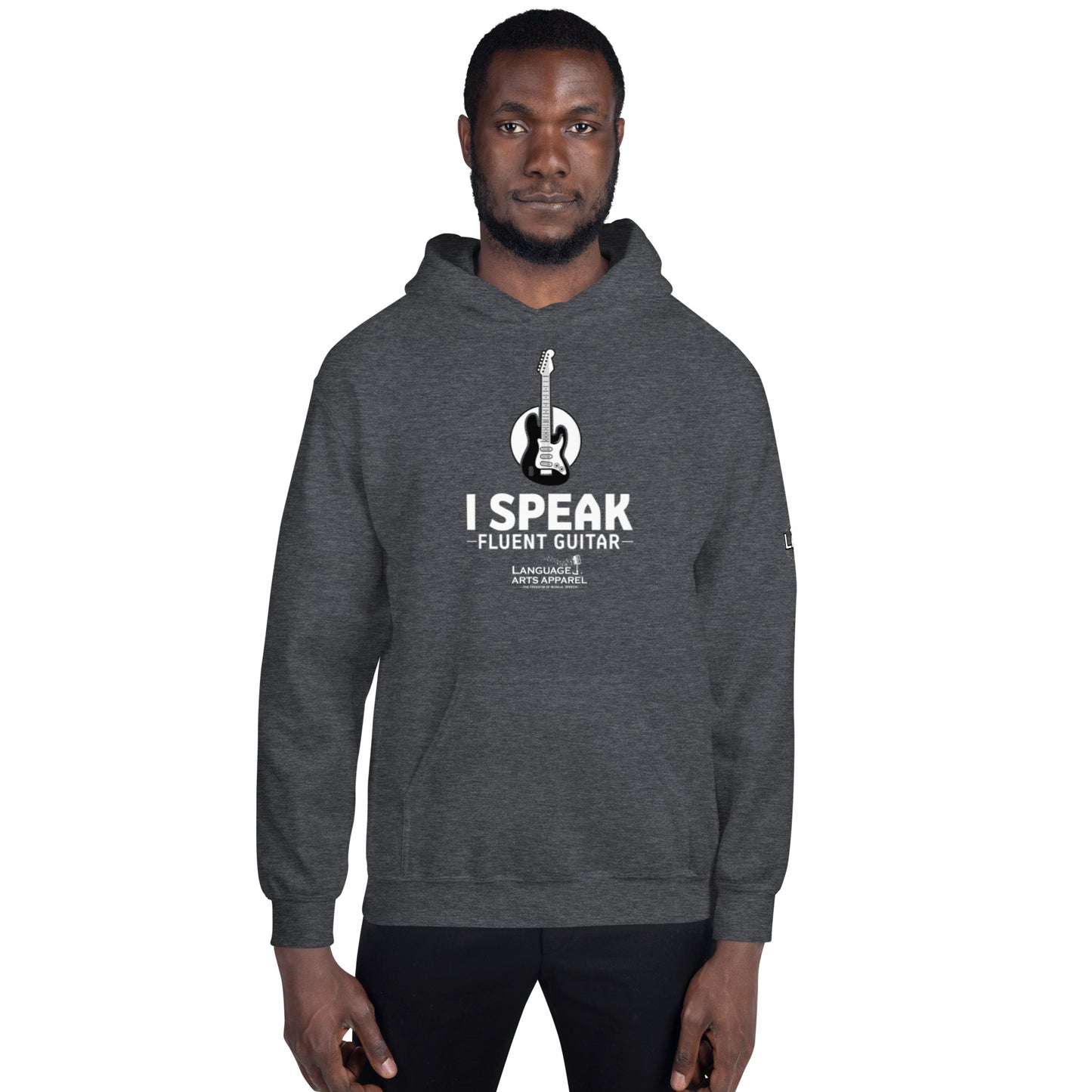 Guitar Hoodie (white lettering)