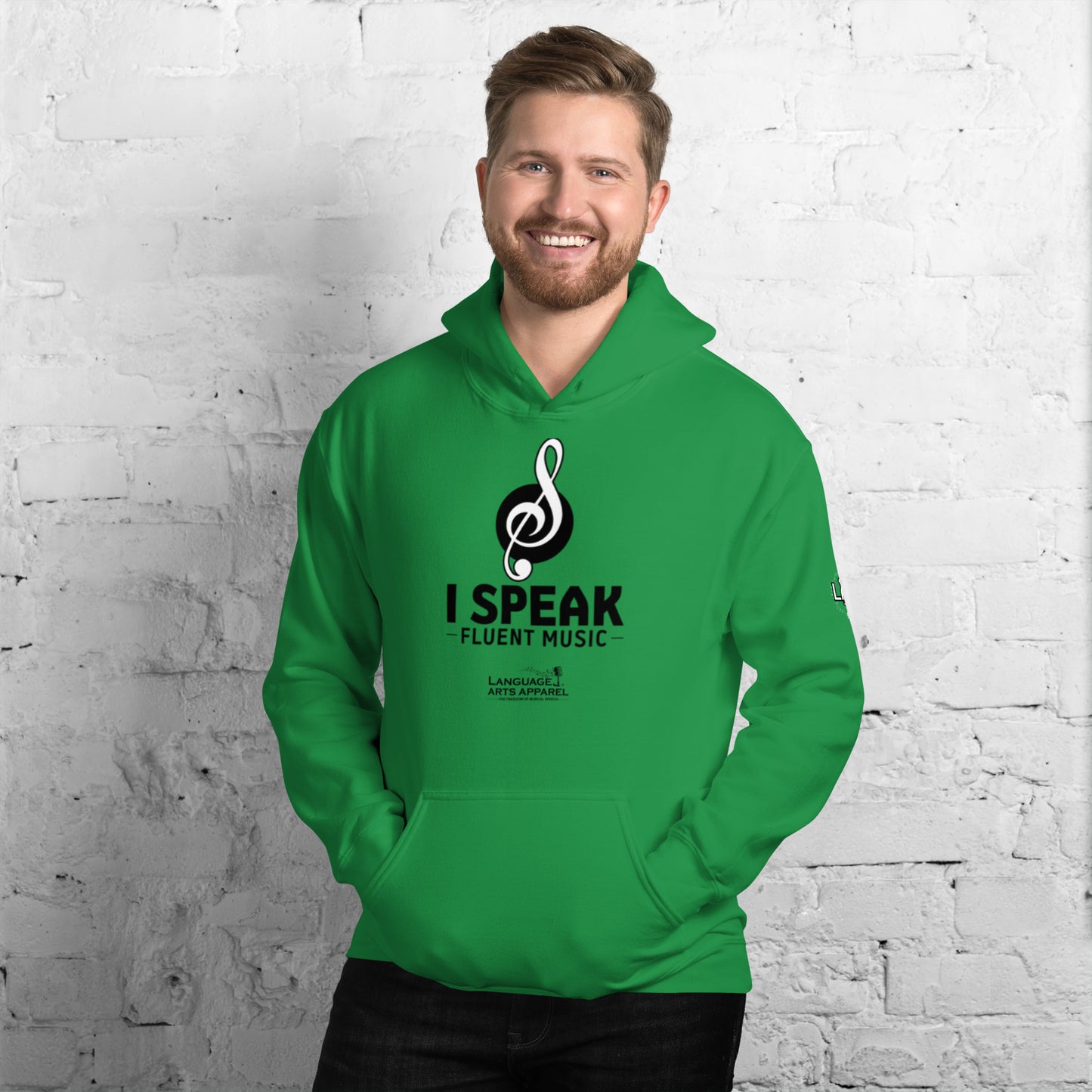 Music Hoodie (black lettering)