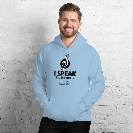 Music Hoodie (black lettering)