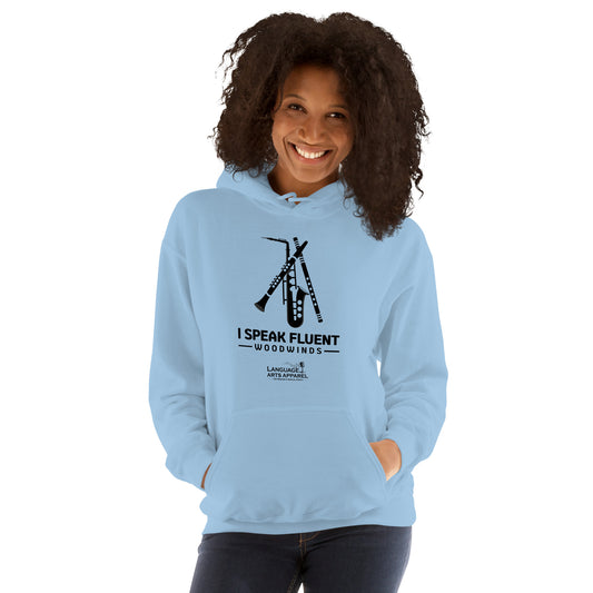 Woodwinds Hoodie (black lettering)