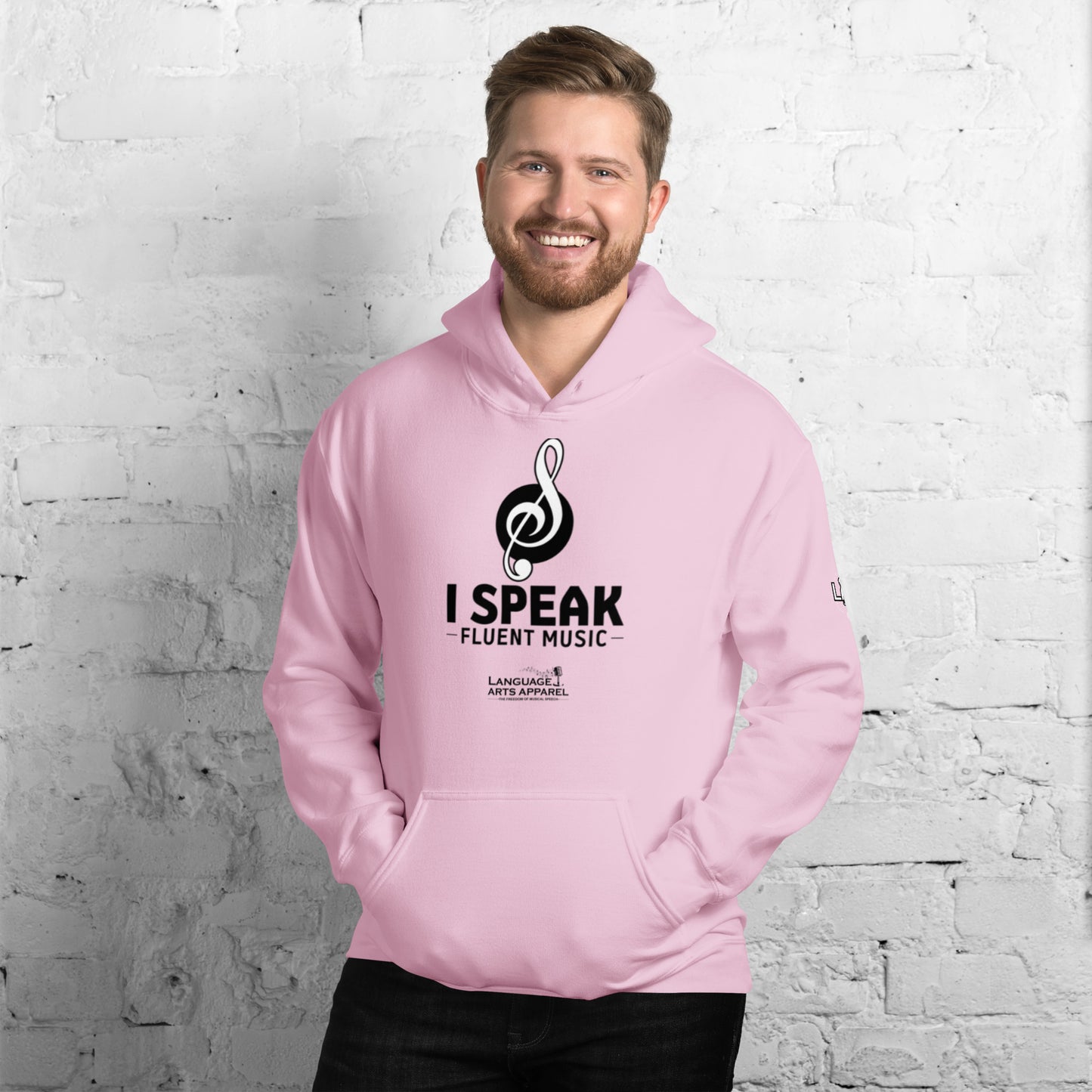 Music Hoodie (black lettering)