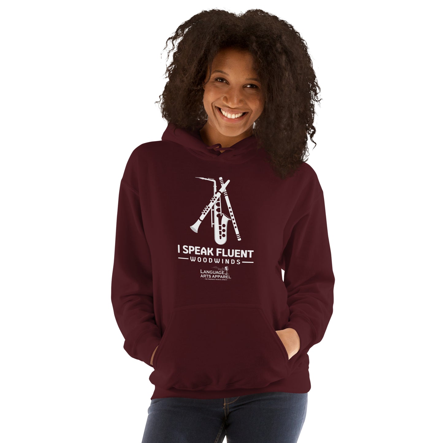 Woodwinds Hoodie (white lettering)