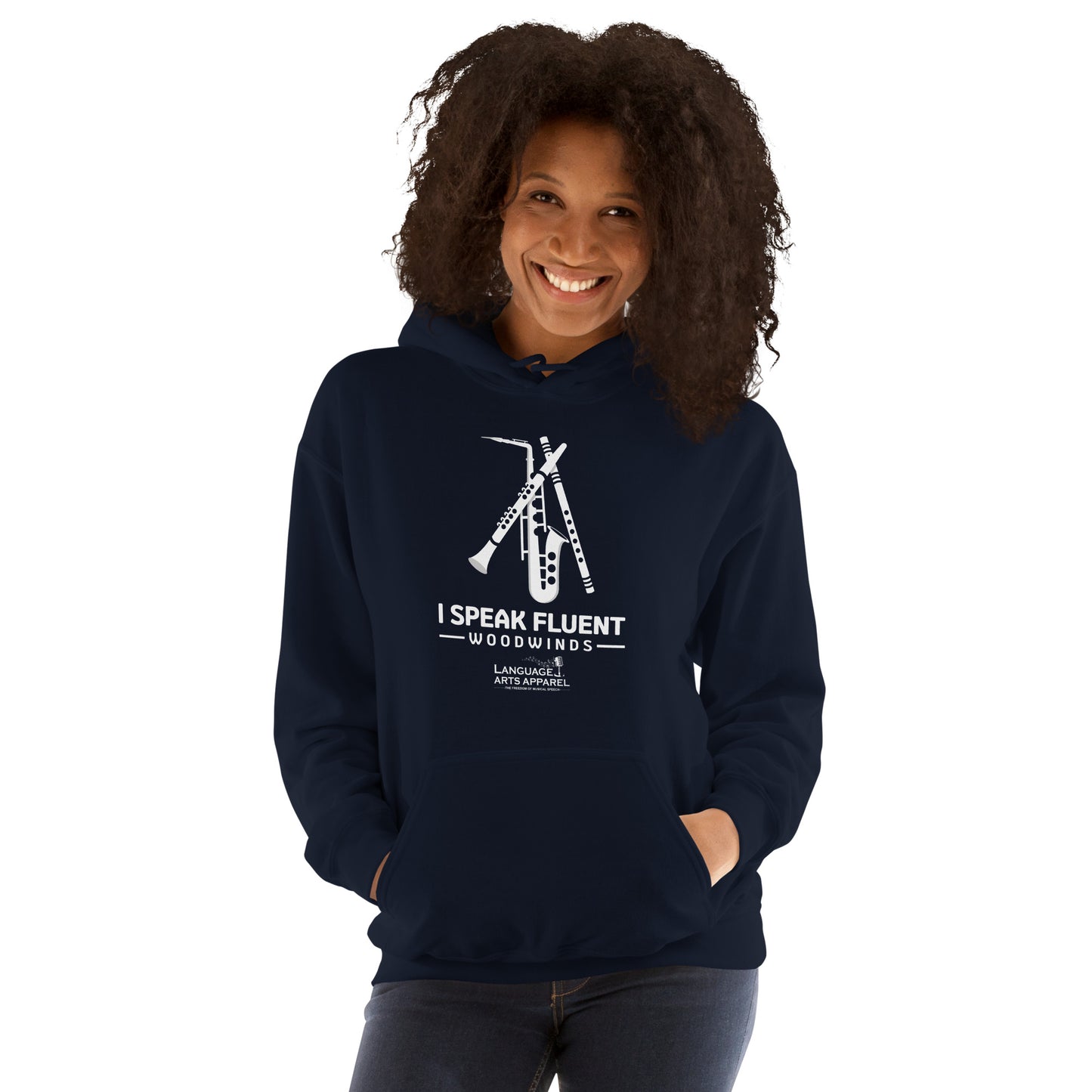 Woodwinds Hoodie (white lettering)