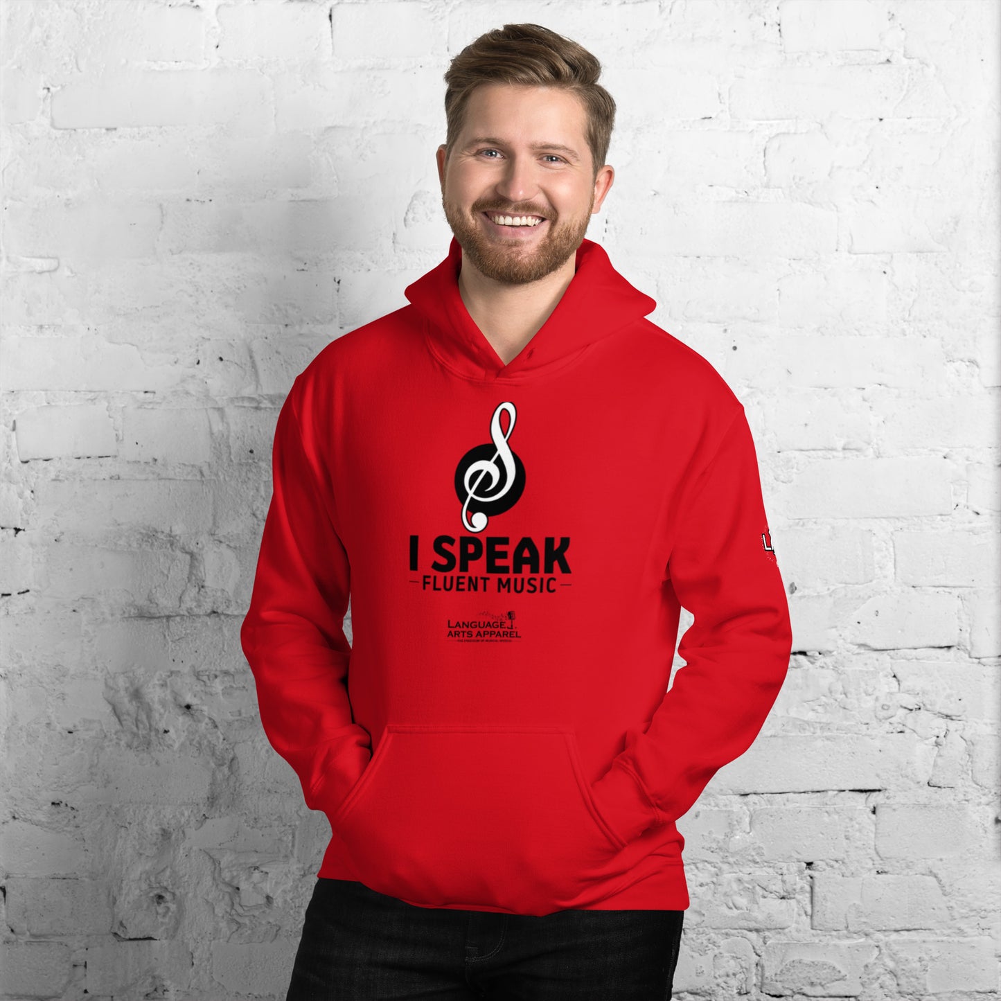 Music Hoodie (black lettering)