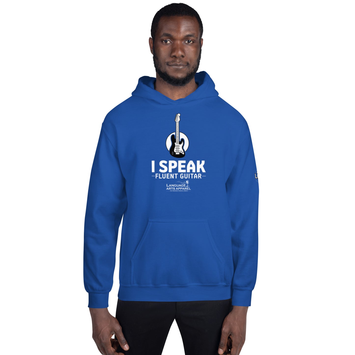 Guitar Hoodie (white lettering)