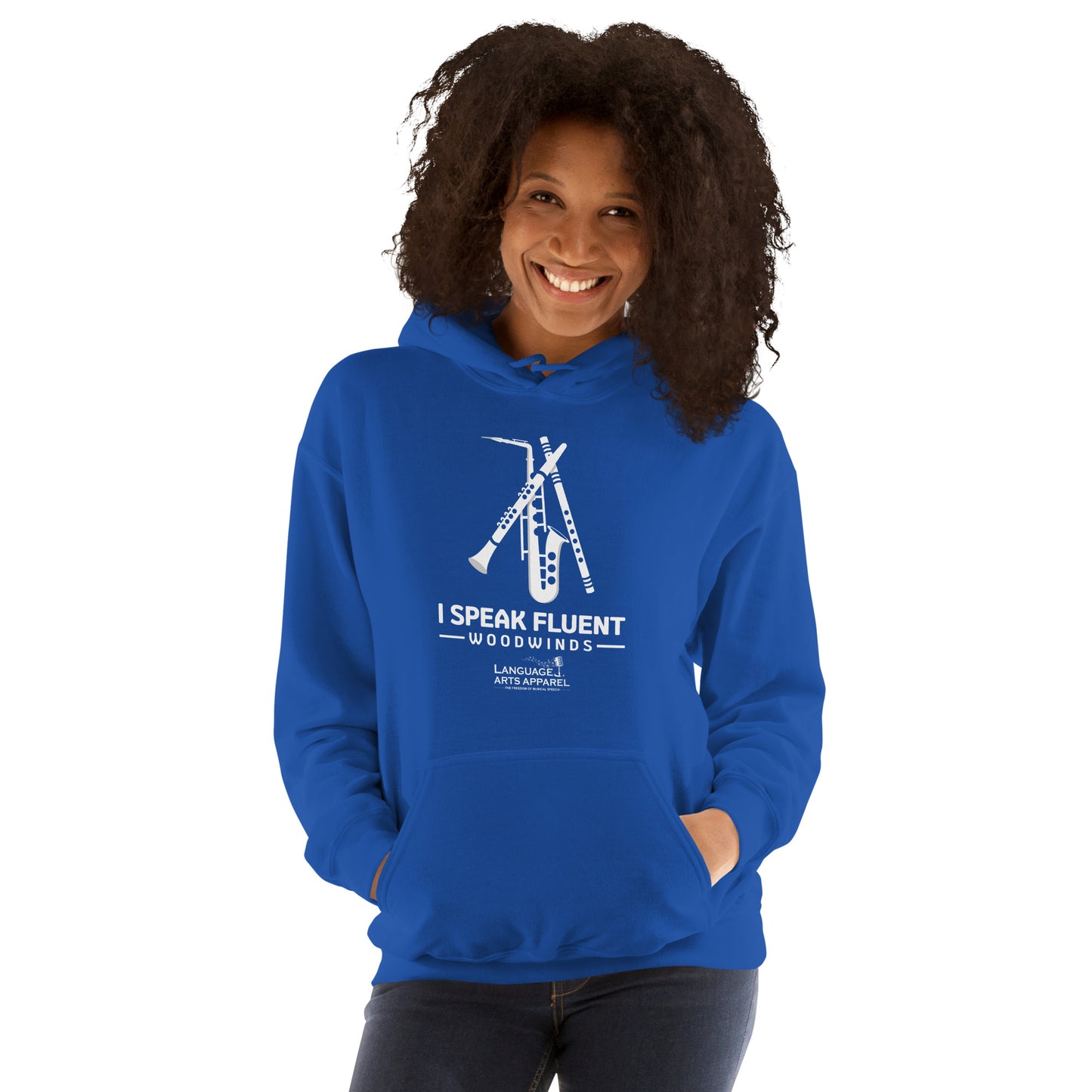 Woodwinds Hoodie (white lettering)