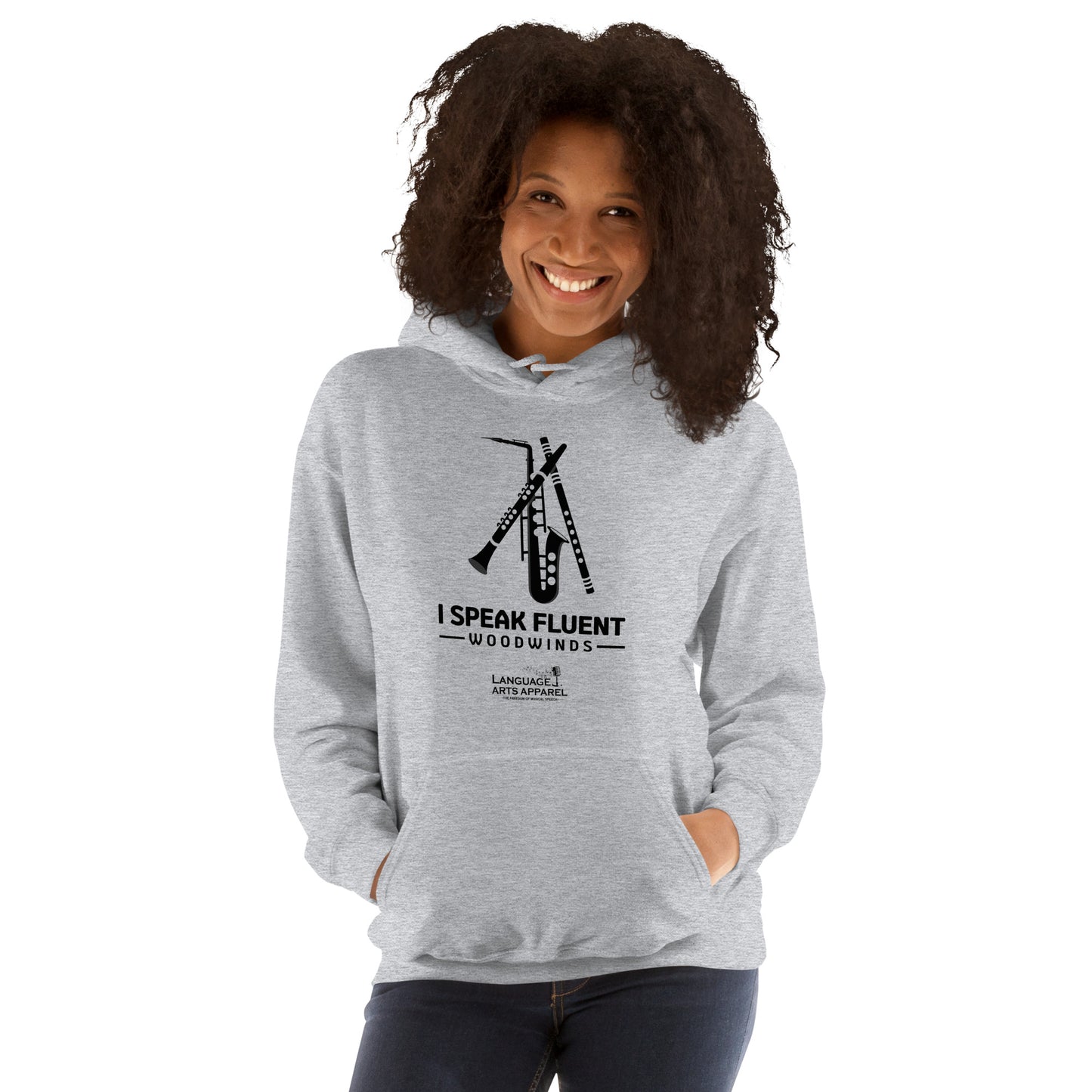 Woodwinds Hoodie (black lettering)