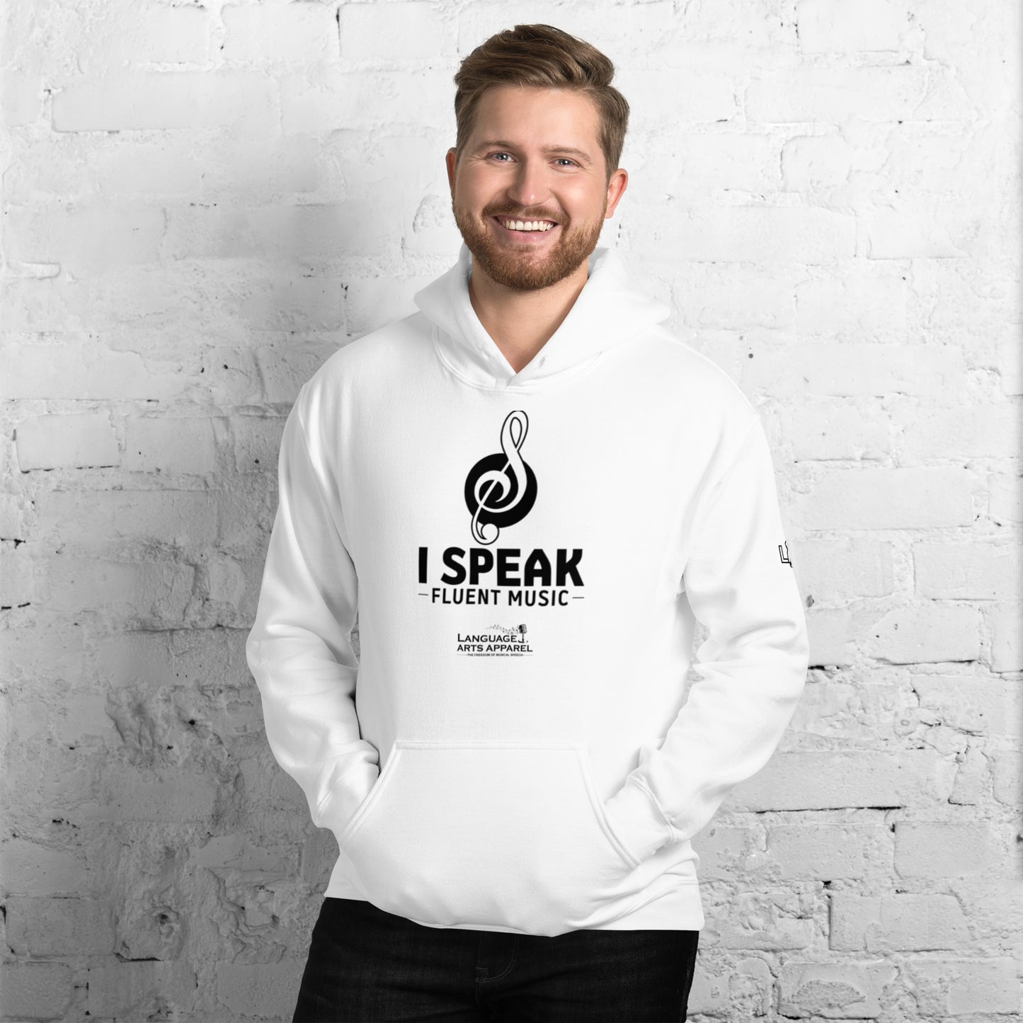 Music Hoodie (black lettering)