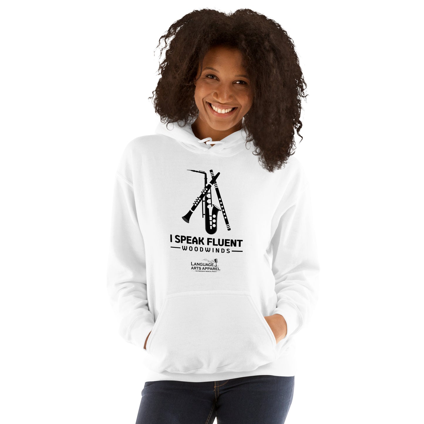 Woodwinds Hoodie (black lettering)