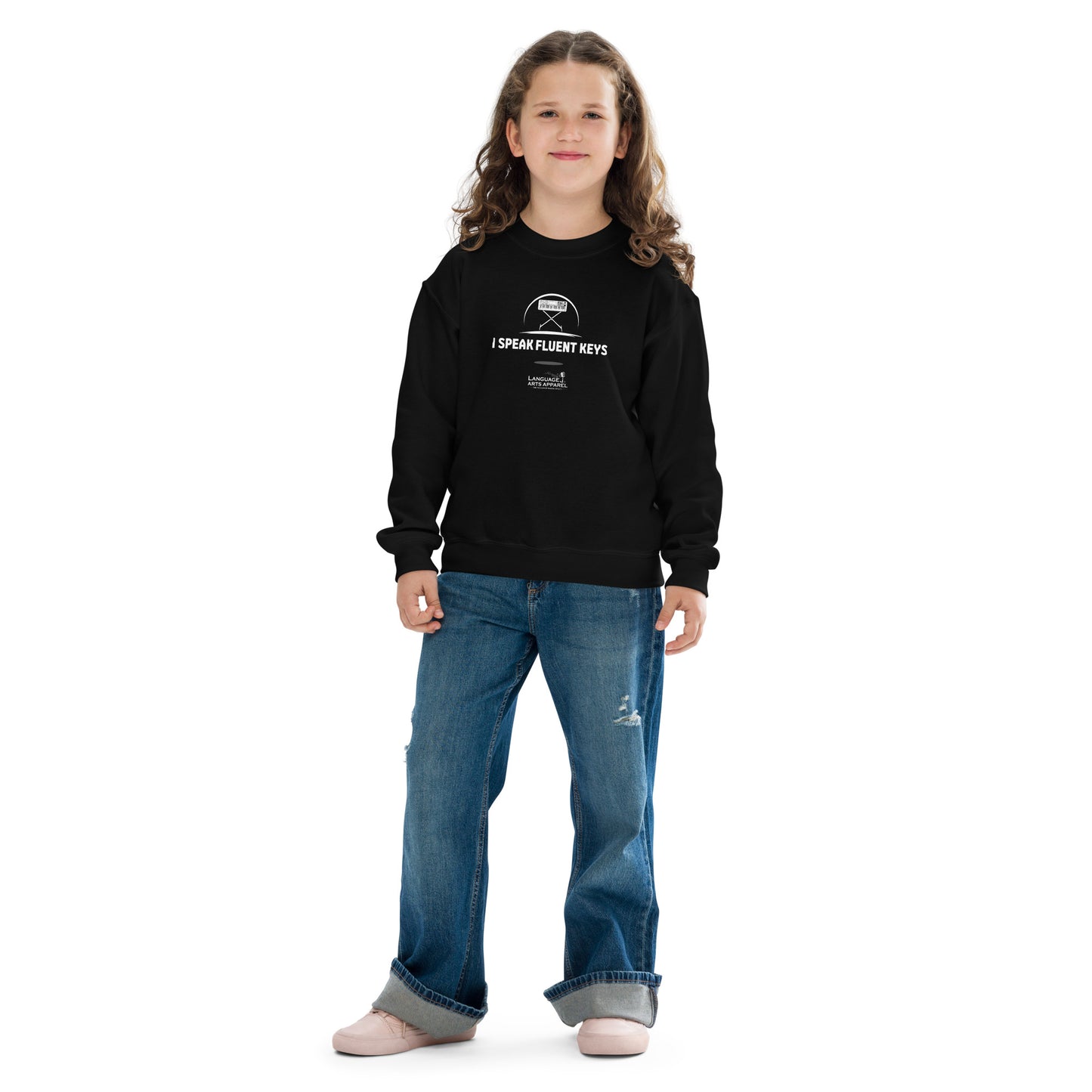 Youth Keys Sweatshirt (white lettering)