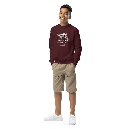 Youth Brass Sweatshirt (white lettering)