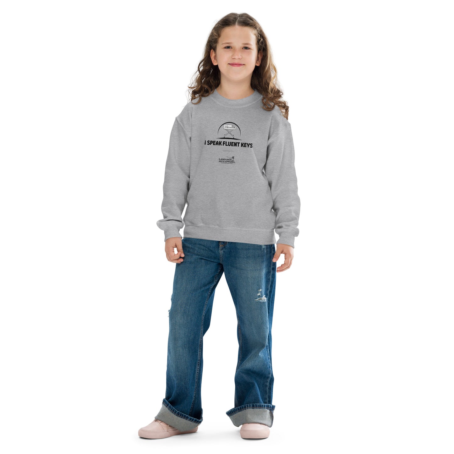 Youth Keys Sweatshirt (black lettering)