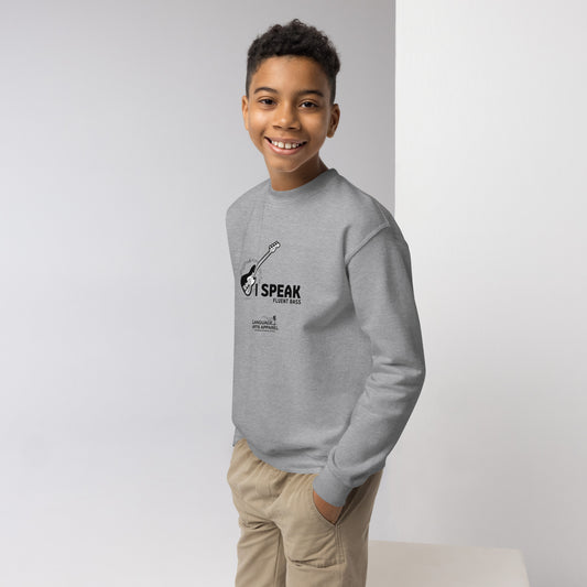 Youth Bass Sweatshirt (black lettering)