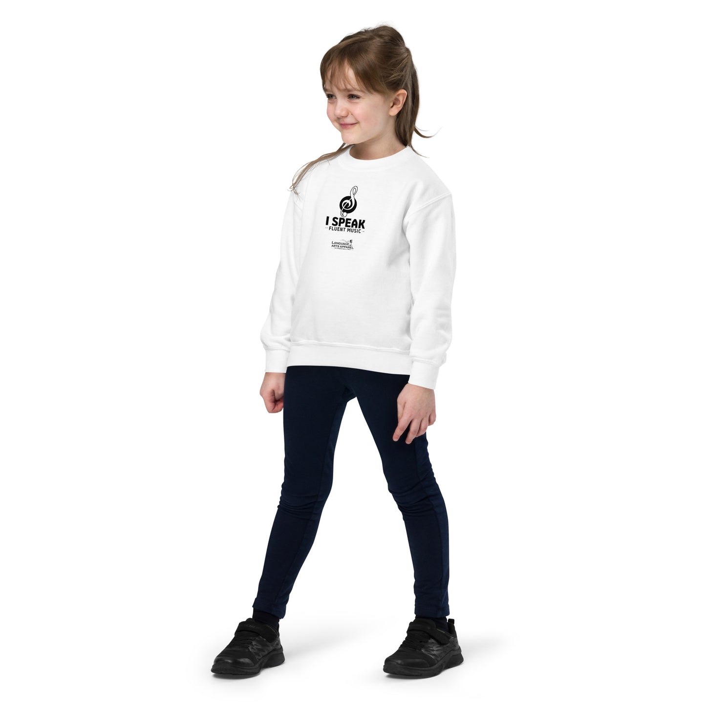 Youth Music Sweatshirt (black lettering)