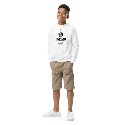 Youth Guitar Sweatshirt (black lettering)