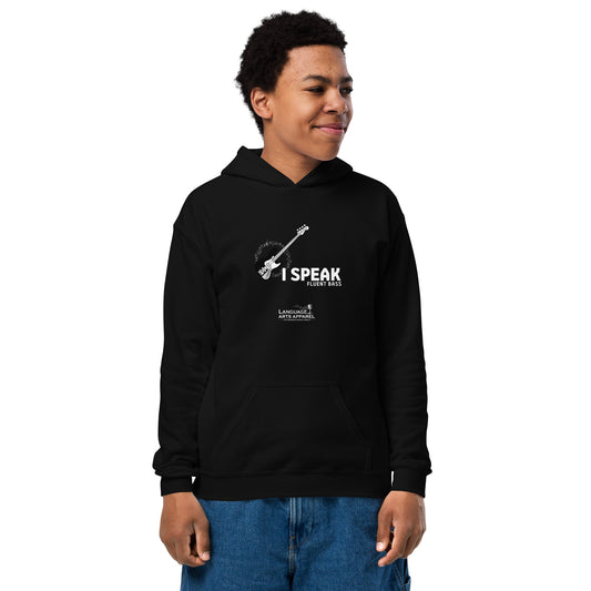 Youth Bass Hoodie (white lettering)