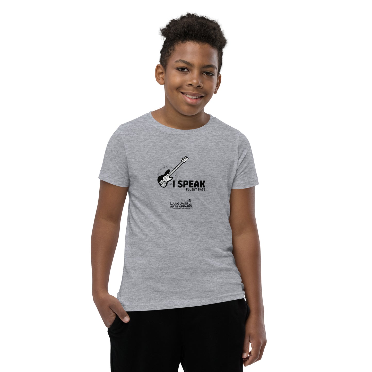 Youth Bass Tee (black lettering)