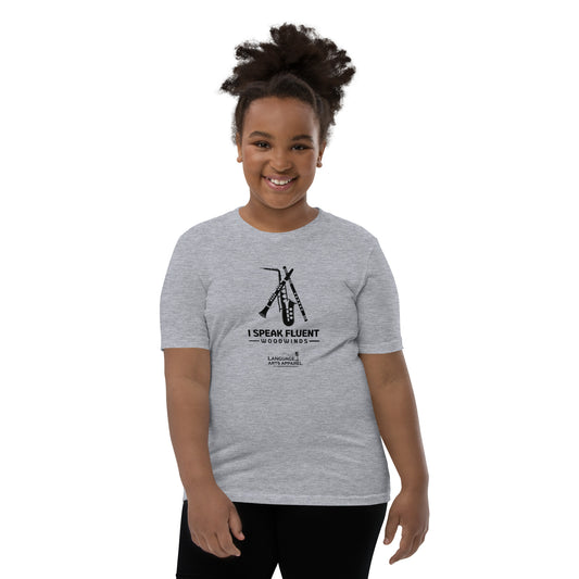 Youth Woodwinds Tee (black lettering)