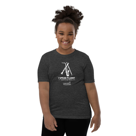 Youth Woodwinds Tee (white lettering)