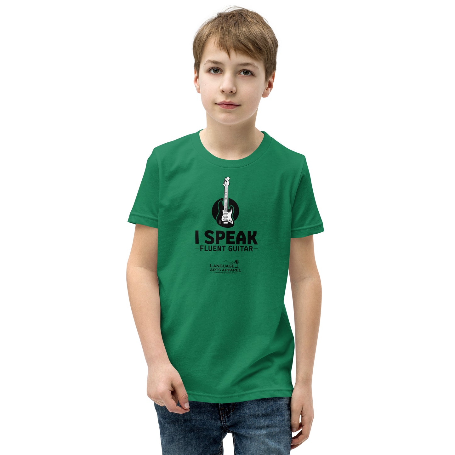 Youth Guitar Tee (black lettering)