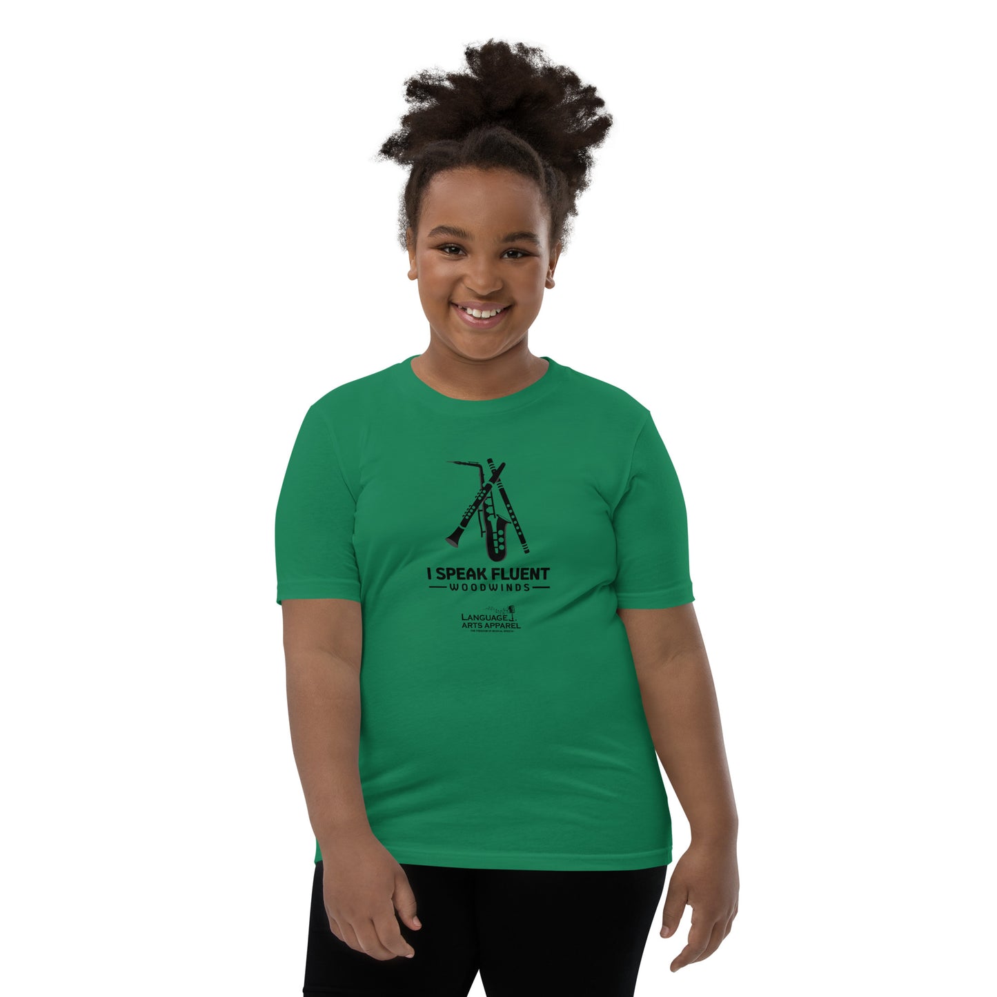 Youth Woodwinds Tee (black lettering)