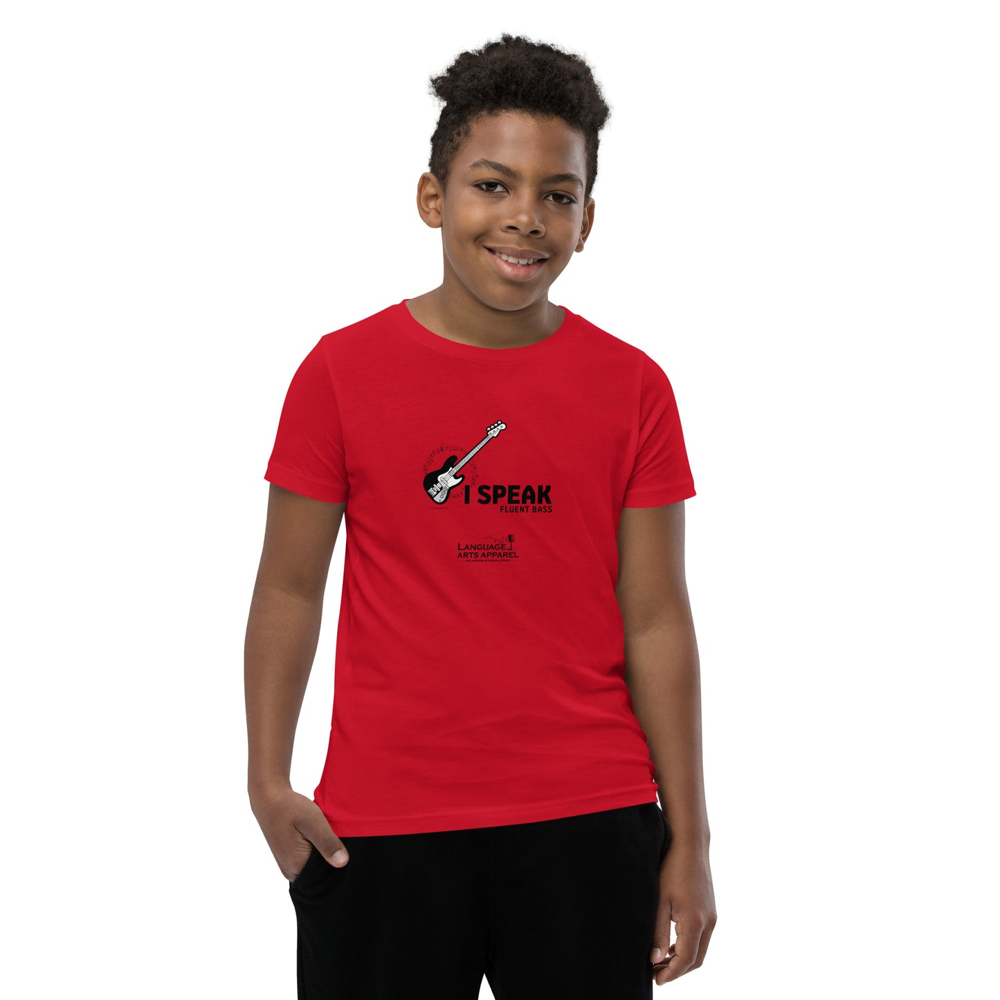 Youth Bass Tee (black lettering)