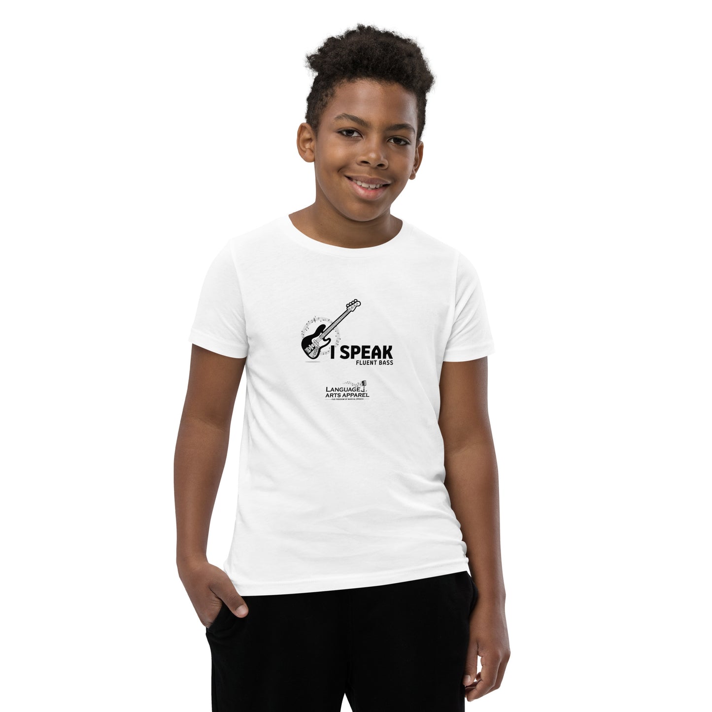 Youth Bass Tee (black lettering)